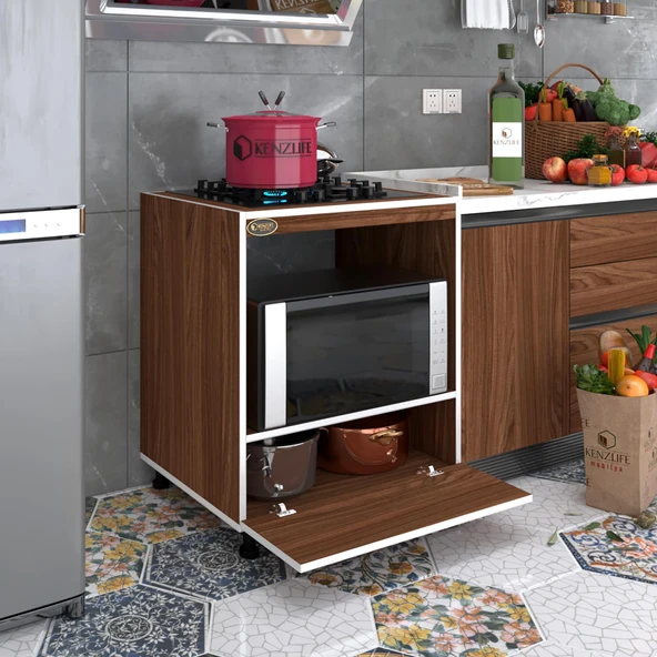 Kenzlife ocak dolabı şehrazat cvz 85*70*60 XLARGE kapaklı hazır mutfak ankastre gömme ocak için ürün görseli 1