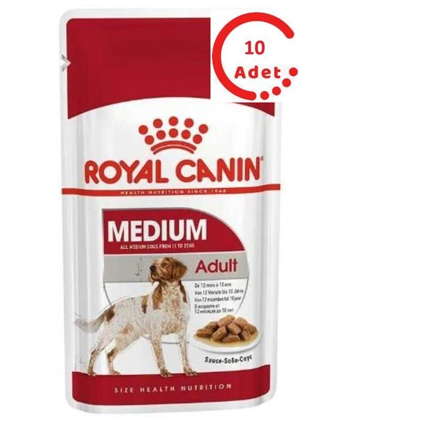 Royal Canin Medium Adult Köpek Yaş Maması 140gr x 10 ADET ürün görseli 1