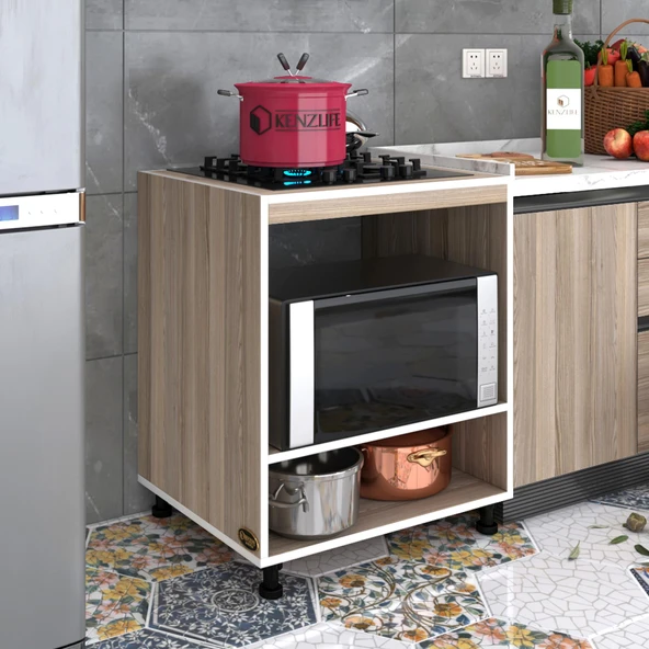 Kenzlife ocak dolabı gülpembe crd 85*70*60 XLARGE hazır mutfak ankastre gömme ocak için ürün görseli 1