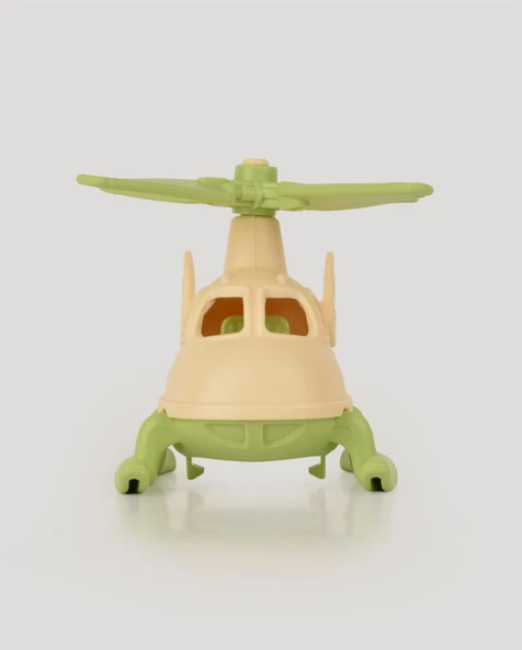 Bej Minik Helikopter - Resim 3