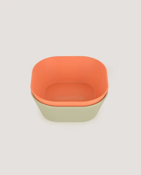 2'li Kare Kase Sage Green-Peach ürün görseli 1
