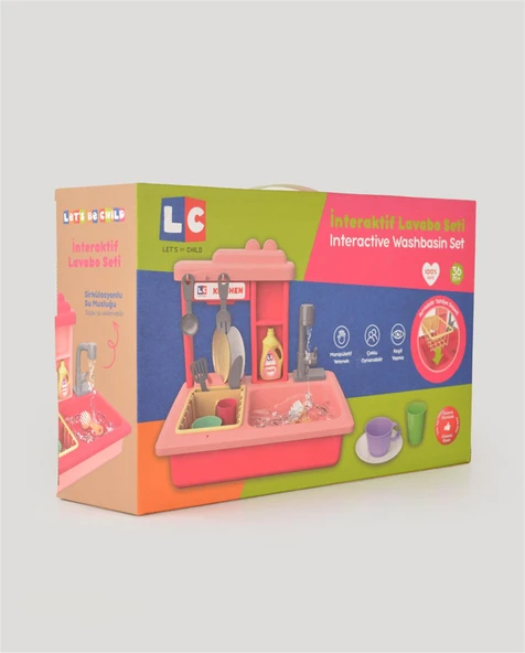 Pembe İnteraktif Lavabo Seti - Resim 10