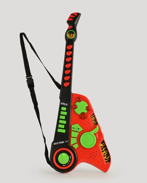 Led Işıklı Melodili Askılı Müzikli Gitar ürün görseli 1