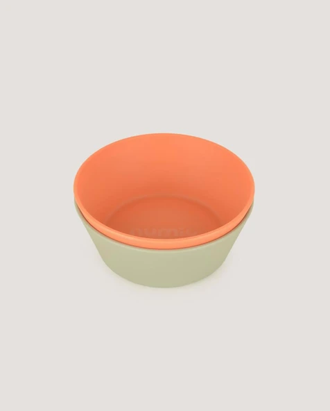 2'li Yuvarlak Kase Sage Green-Peach ürün görseli 1