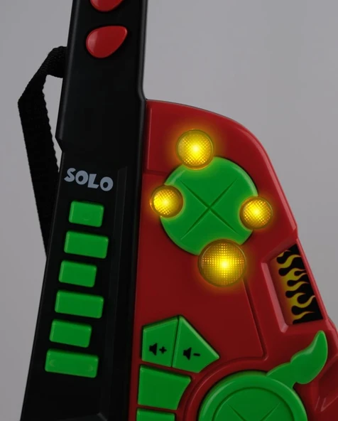 Led Işıklı Melodili Askılı Müzikli Gitar - Resim 2