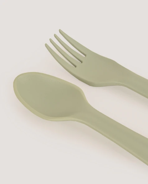 Kaşık & Çatal Seti Sage Green - Resim 4