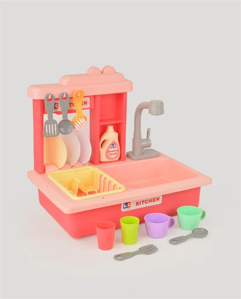 Pembe İnteraktif Lavabo Seti - Resim 3