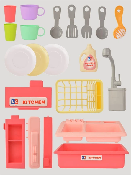 Pembe İnteraktif Lavabo Seti - Resim 7