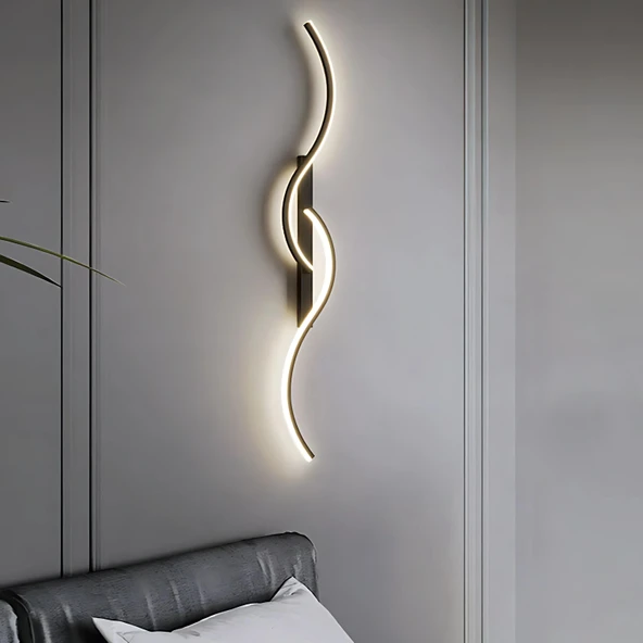 Spira LED Siyah Aplik - Resim 2
