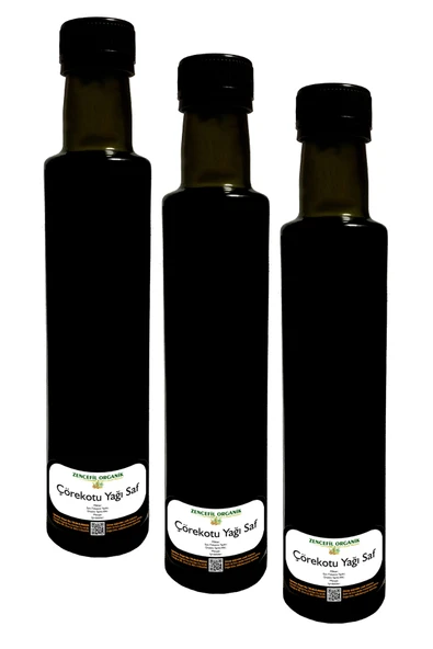 3 Adet Çörekotu Yağı 250 Ml. X 3 Taze Sıkım Soğuk Pres Çörek Otu Yağı %100 Saf - Filtresiz - Ham ürün görseli 1