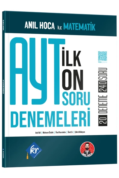 Anıl Hoca İle Matematik AYT İlk 10 Soru Denemeleri KR Akademi Yayınları ürün görseli 1