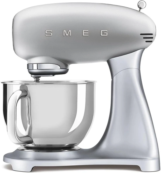 Smeg SMF02BLEU Retro Gümüş 800 W 4.8 lt Hamur Yoğurma Makinesi ürün görseli 1