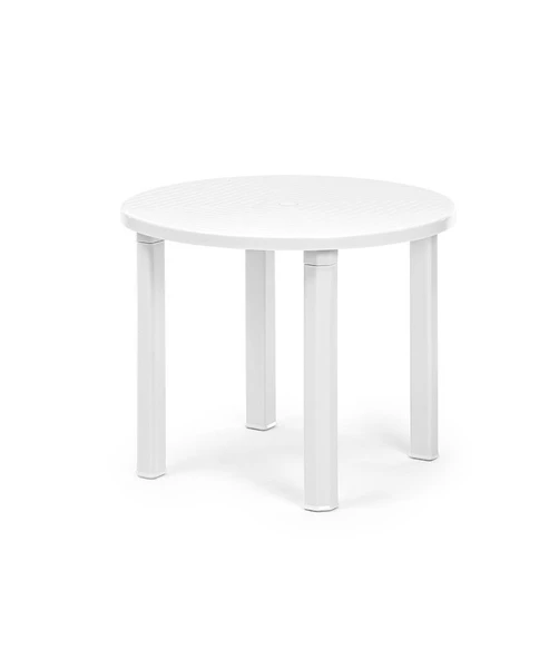 Omnipazar SY-2550 Beyaz Yuvarlak Plastik Masa 90x73 cm ürün görseli 1