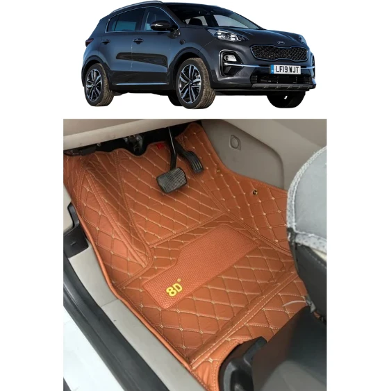 Kia Sportage 2016-2021 Arası Araca Özel 8d Havuzlu Paspas Takımı ürün görseli 1
