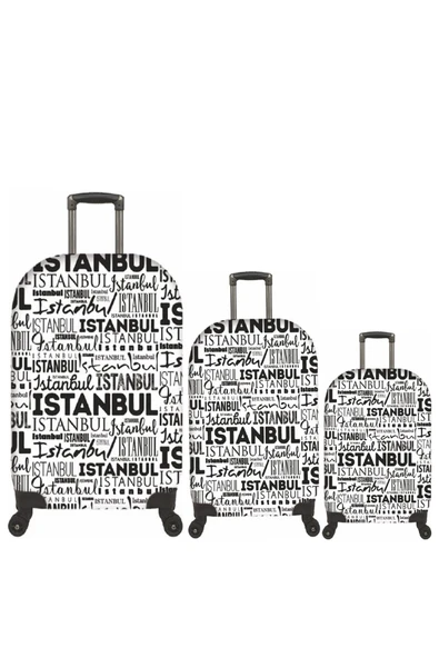 (My#79 İstanbul) VALİZLER İÇİN KILIF SETİ (KABİN ORTA VE BÜYÜK) ürün görseli 1