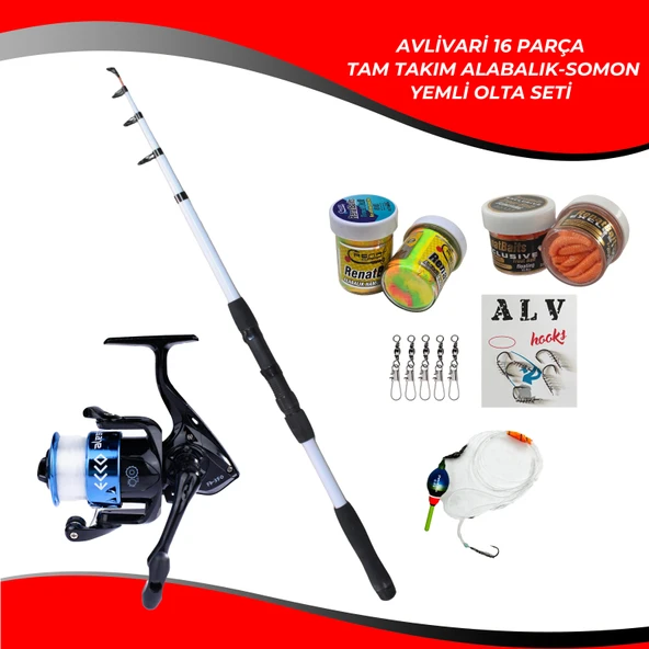 Avlivari Travel 270 Cm 50-100 Gr Olta Kamışı - Avlivari Ecco 3000 Spin Olta Makinası Tam Takım Kıyı Profesyonel Alabalık-Somon Olta Seti ürün görseli 1