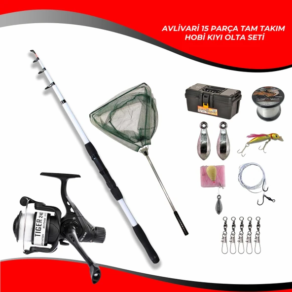 Avlivari Travel 270 Cm 50-100 Cm -Tiger 4000 lik Olta Makinası Tam Takım Hobi Kıyı Olta Seti ürün görseli 1