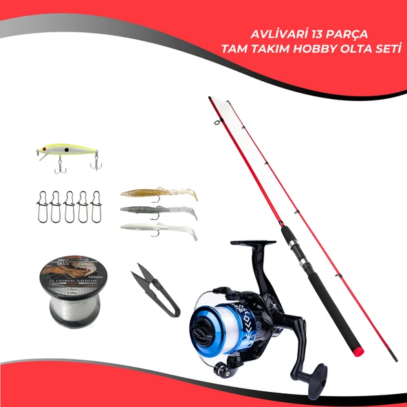 Avlivari Spinner 218 Cm 1-14 Gr -  Ecco 3000 Tam Takım Kıyı Hobi Lrf Olta Seti ürün görseli 1