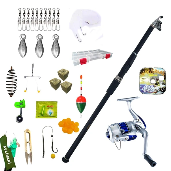 HightCarbon 300 Cm  Blue Bl-5000  Tam Takım Lüx Usta Profesyonel Hobi Sazan Balığı Avı Olta Seti ürün görseli 1