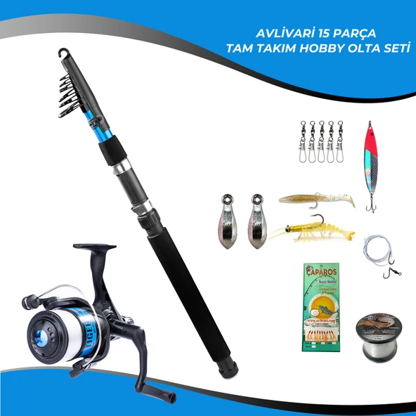 Paxton 180 Cm 50-100 Gr Olta Kamışı - Tiger 4000 Olta Makinası Tam Takım Kıyı Hobi Çocuk Yeni Başlayan Olta Seti ürün görseli 1