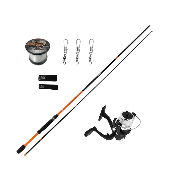 Avlivari Tam Takım Hobi Kıyı Lrf Olta Seti Simple 200 - Bauer Akira 220Cm 4-18 Gr ürün görseli 1