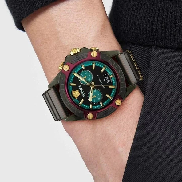 Versace VRSCVE8P00224 Erkek Kol Saati - Resim 3