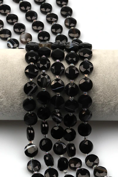 Akik Doğal Taş Dizi 5 x 10 mm Yassı Kesim ürün görseli 1
