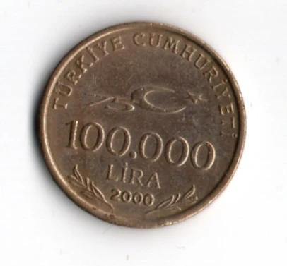 T.C. 100 000 Lira 2000 (mp1941) - Resim 2