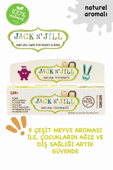Jack And Jill Kids Doğal Diş Macunu 50 gr - Resim 4