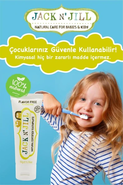 Jack And Jill Kids Doğal Diş Macunu 50 gr - Resim 3