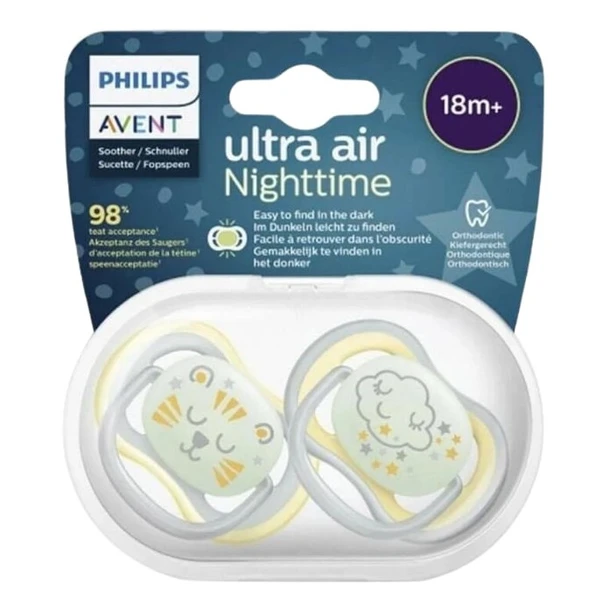 AVENT ULTRA AIR NIGHT TIME 18+ AY ERKEK 2'Lİ EMZİK ürün görseli 1