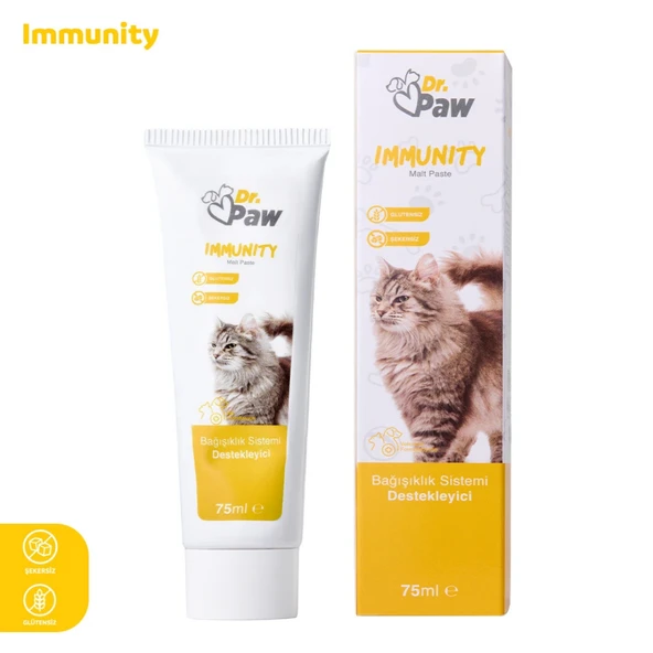 Immunity Malt Paste: Kediler için Glütensiz ve Şekersiz Bağışıklık Sistemi Destekleyici (100 gr) ürün görseli 1