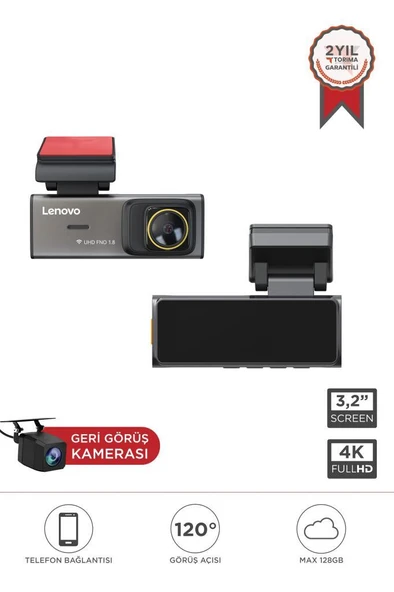 Araç İçi Kamera 3.2 INC Wifi Ön ve Arka Araç Kamerası S7 3280 Siyah ürün görseli 1