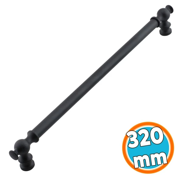 Mobilya Mutfak Metal Dolabı Çekmece Dolap Kapak Kulpları Kulbu Kulpu 32 cm-320 mm Siyah Kulp ürün görseli 1