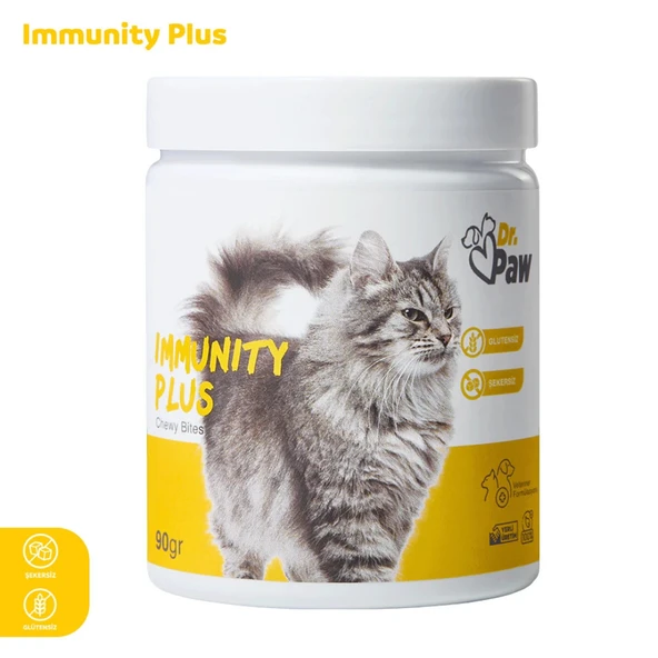 Immunity Plus: Kediler İçin Glütensiz ve Şekersiz Bağışıklık Sistemi Destekleyici Çiğnenebilir Tablet (90 gr) ürün görseli 1