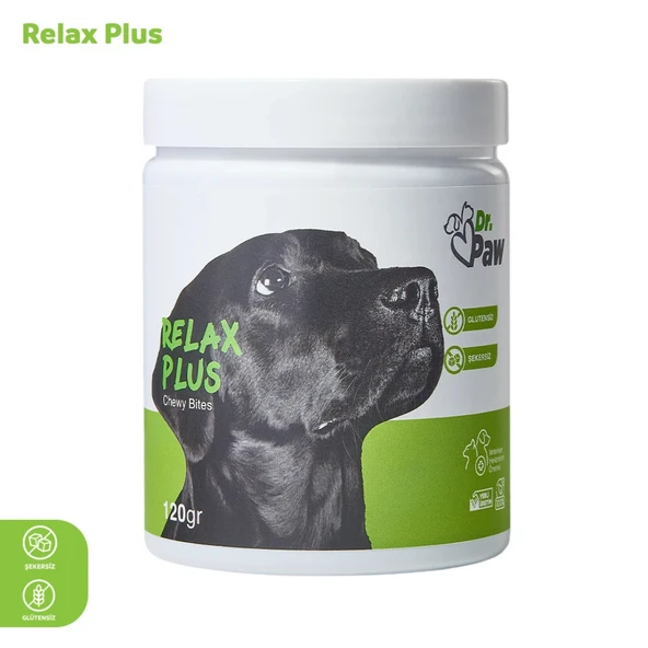 Relax Plus: Köpekler için Glütensiz ve Şekersiz Stres Azaltıcı Çiğnenebilir Tablet (120 gr) ürün görseli 1