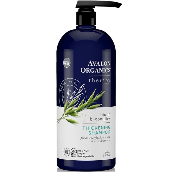 Avalon Organics Biotin B Kompleks Şampuan 946ML ürün görseli 1