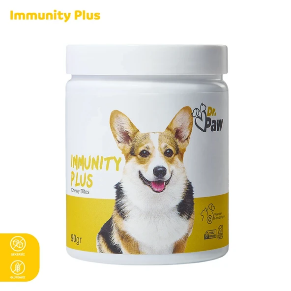 Immunity Plus: Küçük Irk Köpekler İçin Glütensiz ve Şekersiz Bağışıklık Sistemi Destekleyici Çiğnenebilir Tablet (90 gr) ürün görseli 1