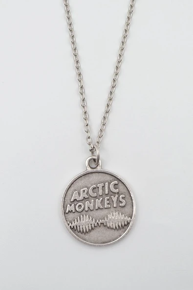 Arctic Monkeys Gümüş Kaplama Düz Zincir Kolye ürün görseli 1