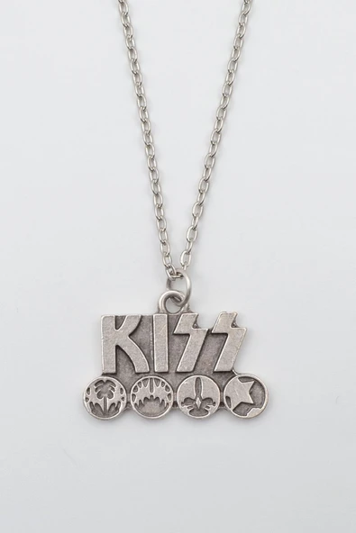 Kiss Gümüş Kaplama Düz Zincir Kolye ürün görseli 1
