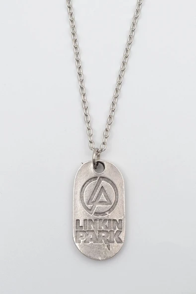 Linkin Park Gümüş Kaplama Düz Zincir Kolye ürün görseli 1