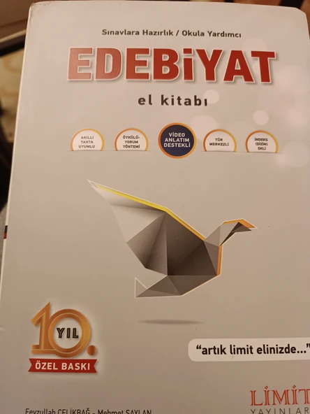 SINAVLARA HAZIRLIK OKULA YARDIMCI EDEBİYAT EL KİTABI FEYZULLAH ÇELİKBAĞ, MEHMET SAYLAN ürün görseli 1
