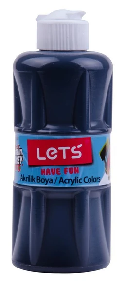 LETS AKRILIK BOYA 250 ML SIYAH L-5709 ürün görseli 1