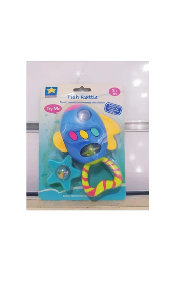 EARLY STAR FİSH RATTLE PİLLİ ürün görseli 1