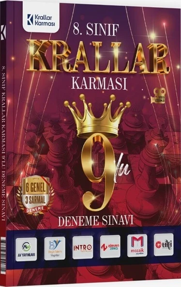 8. Sınıf Tüm Dersler 9 lu Deneme Krallar Karması ürün görseli 1