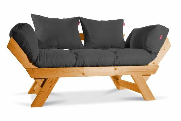 Mobildeco Kombin Wood Ahşap İki Kişilik Koltuk Bahçe Koltuğu Yata ürün görseli 1