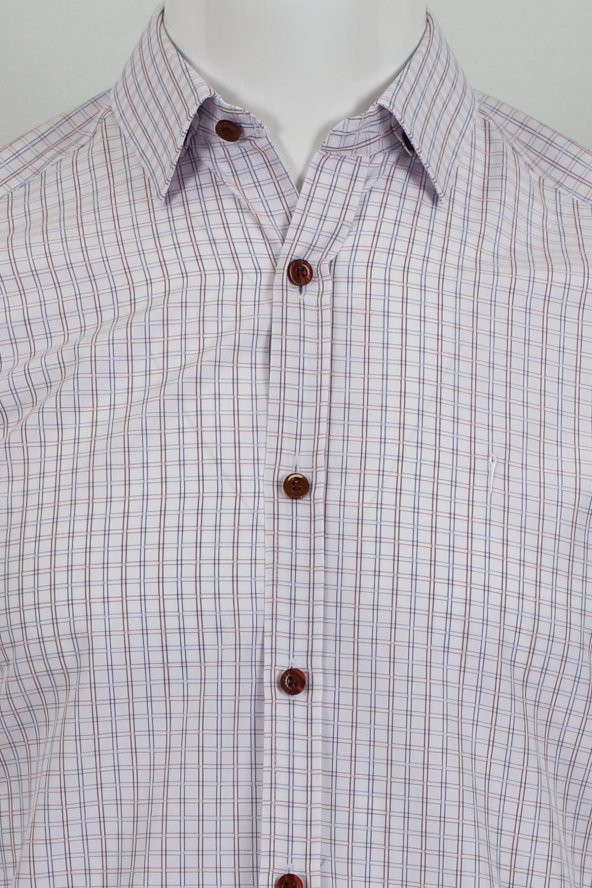 Uzun Kol Slim Fit Kareli Gömlek - Resim 7