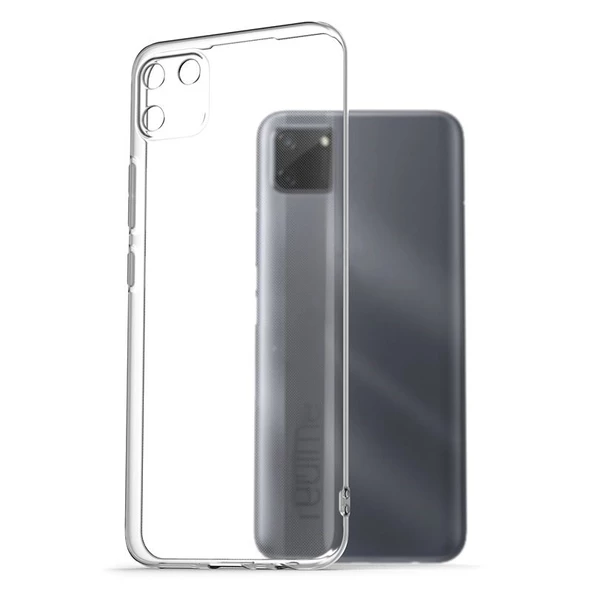 FitCase Realme C11 Kılıf Kamera Korumalı Silikon Şeffaf Arka Kapak ürün görseli 1