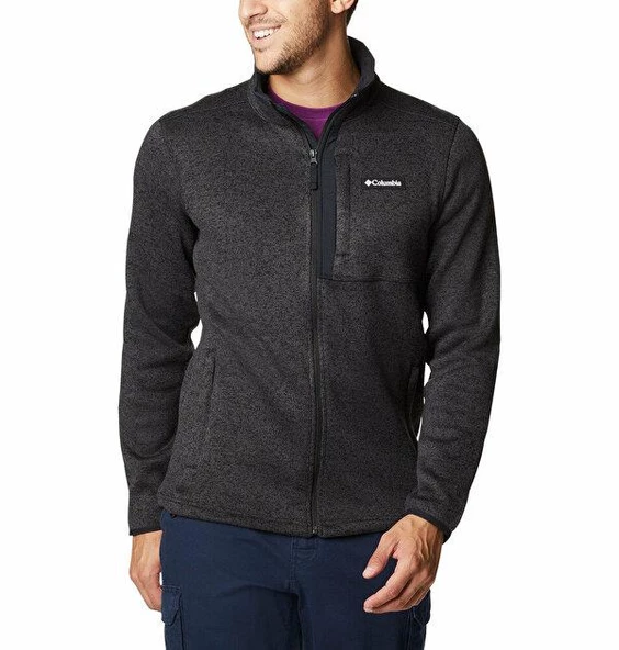 Columbia Sweater Weather™ Erkek Tam Fermuarlı Polar Üst AO9710-010 ürün görseli 1