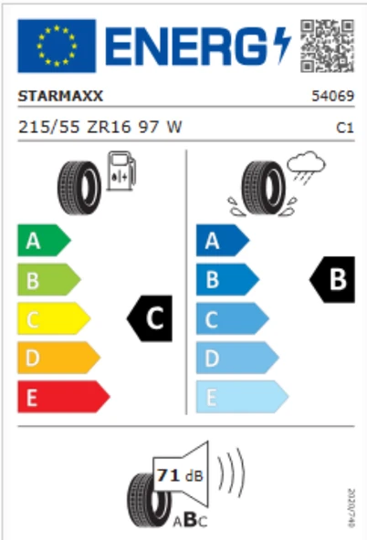 Starmaxx Ultrasport ST760 215/55ZR16 97W RF Oto Yaz Lastiği (Üretim Yılı:2025) ürün görseli 1